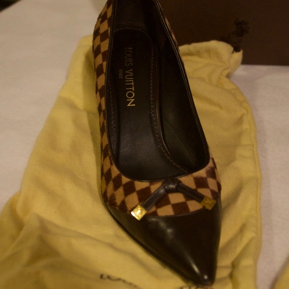 Louis Vuitton Checked Heels - European Size 39.5 - Picture 6 of 11